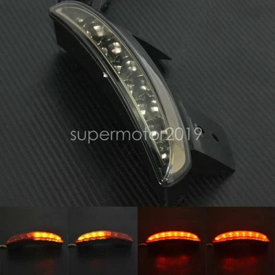 Rear Brake Tail Light Turn Signal w/Smoke Lens Fit For Sportster 48 72 1200 833 - Image 1 of 4