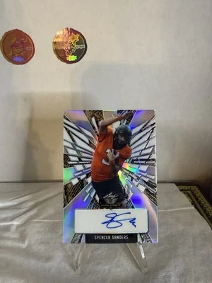 Spencer Sanders 2022 Leaf Valiant SnakeSkin #1/3  #BA-SS1 Auto RC - Image 1 of 2