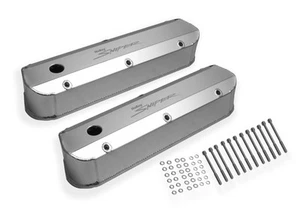 890012 Sniper Valve Cover - Fabricated Aluminum - Ford Small Block - Natural - Picture 1 of 7