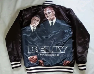 HEADGER CLASSIC ICONIC DUO DMX NAS BELLY HYPE WILLIAMS MOVIE SATIN JACKET SZ L - Picture 1 of 9