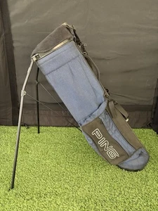 Vintage Ping Stand Bag 4 Way Black & Navy - Picture 1 of 4