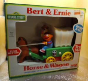 Tyco Sesame Street Bert and Ernie Horse and Wagon NOS still in box 1993 issued - Picture 1 of 5