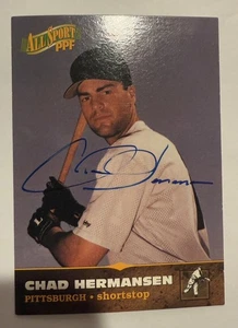 Tarjeta coleccionable The Score Board 1996 firmada con autógrafo de Chad Hermansen #68 Erie - Imagen 1 de 1