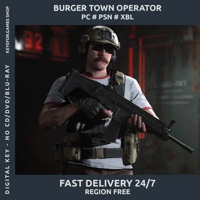 Neues AngebotCall of Duty Warzone MW3 MW2 - Burger Town Operator Skin COD MW III King