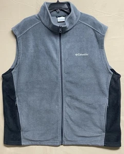 Columbia Herren 2XL Steens Mountain Fleece Weste Full Zip Jacken grau ärmellos - Bild 1 von 13