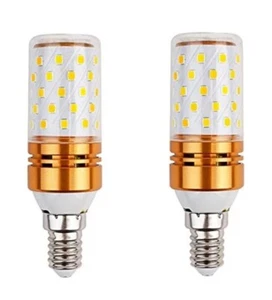 2× E14 Corn LED Bulbs Small Edison Screw 12W 100W Equivalent Non-Dimmable White - Picture 1 of 2