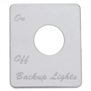 Peterbilt Stainless Switch Plate - Backup Light - Picture 1 of 1