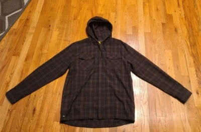 Jaqueta masculina analógica leve listrada preta e vermelha - Imagem 1 de 4