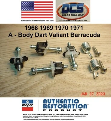 1968 1969 1970 1971 Dart Duster Valiant 2 kit de ajuste de faros nuevo MoPar EE. UU. Foto 1 de 3