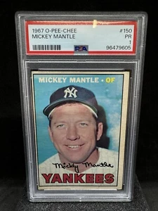 1967 Topps OPC O PEE CHEE Baseball #150 Mickey Mantle HOF PSA 1 PR N Y Yankees - Bild 1 von 2