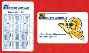 1985 - Mini Calendrier Publicitaire " Crédit Lyonnais - Foto 1 di 1