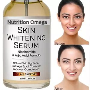 KOJIC ACID Skin Whitening Serum, anti-aging Dark Spot, Hyaluronic Acid serum. - Picture 1 of 6