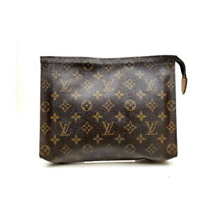 Louis Vuitton LV Cosmetic Pouch Bag  Brown Monogram 1539586