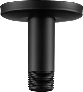 Shower Arm with Flange, 3 Inches Ceiling Mount Replacement Rain Shower Head Stra - Picture 1 of 12