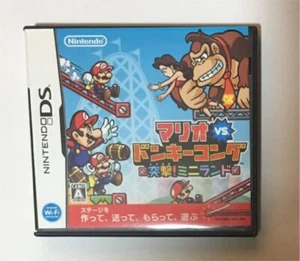 Mario vs. Donkey Kong Mini-Land Mayhem! Nintendo DS Puzzle Japanese ver Tested - Picture 1 of 4
