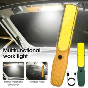 360° Rechargeable COB LED Cordless Magnetic Work Light USB Inspection Lamp Torch - Picture 1 of 20
