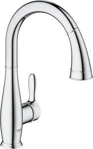 GROHE Parkfield 302 Single Handle Pull Down Kitchen Faucet in StarLight® Chrome - Picture 1 of 3