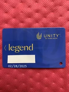 Unity von Hard Rock Hotel & Casino Legende Spielerkarte männlicher Name - Bild 1 von 2