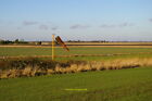 Photo 6x4 Marshland Airport windsock and runway c2008