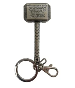 Portachiavi Martello Thor Movie Mjolnir Hammer 3D Metal Keychain 8 cm Monogram - Imagen 1 de 4