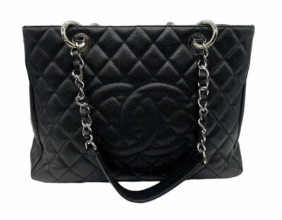 Bolso de Mano Chanel GST Cadena Cuero Negro Foto 1 de 4