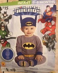 DC Super Friends Batman Halloween Costume- Infant 0-6 Months - Picture 1 of 7