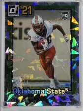 CHUBA HUBBARD ROOKIE PLATINUM CRACKED ICE #/11 HOLO SSP CAROLINA PANTHERS 💎