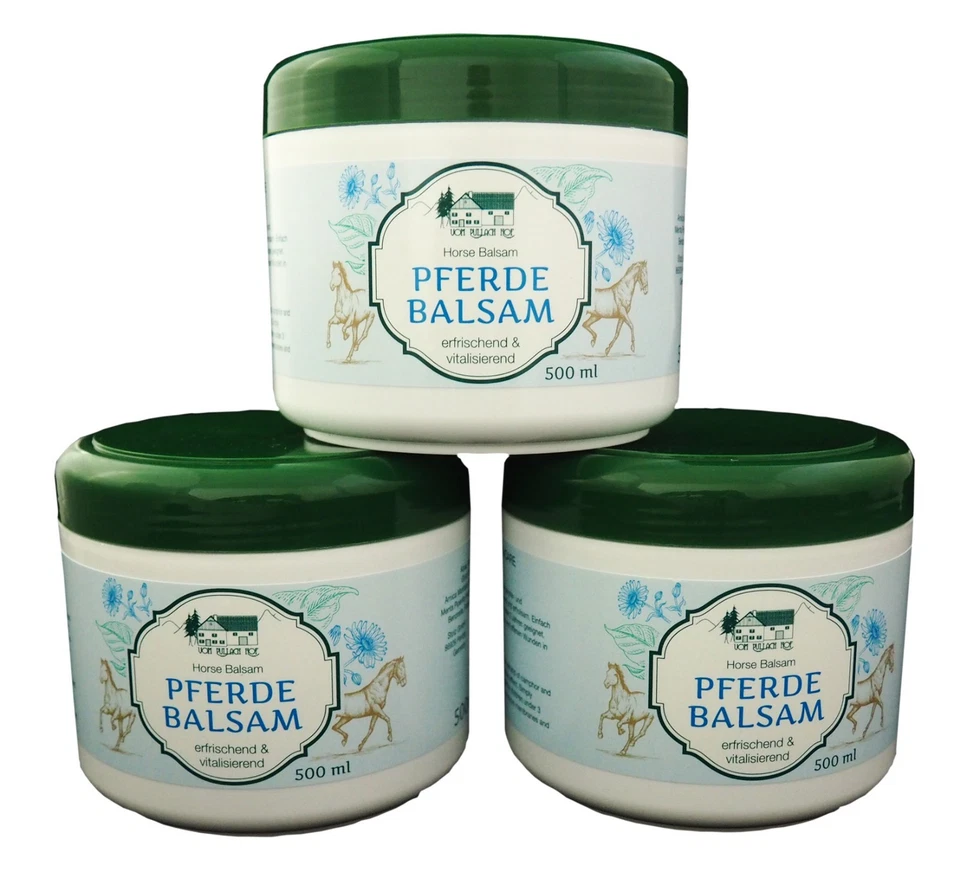 12 x 500ml Pferdebalsam vom Pullach Hof, Pferdesalbe, Pferdegel