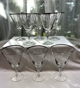 Stemware…Fostoria Bridal Belle Wine Glasses 8/8 oz - Picture 1 of 5