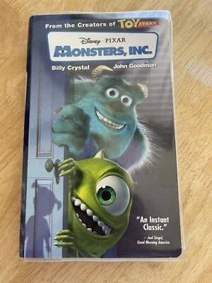 Disney Pixar Monsters Inc 2001-2002 VHS Used In Good Condition  Foto 1 de 4