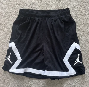 Pantalones Cortos Atléticos Nike Air Jordan Logo Negro Diamante Adulto XS Usados en Excelente Condición Sueltos - Imagen 1 de 4
