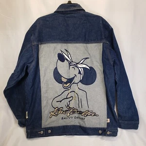 KNO-BETTA SAVVY Homme Denim Jean Trucker Veste Manteau MOYEN Hip-Hop Urbain - Photo 1/12