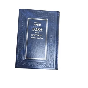 Pentateuco Torah con Haftarot ebraico spagnolo spagnolo copertina rigida 2005 copertina biblica - Foto 1 di 9