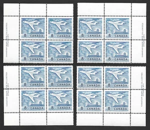 CANADA SC# 436 JET DEFINITIVE 8c MATCHED SET, MNH - Picture 1 of 1