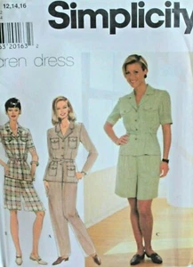 Simplicity Sewing Pattern 7598 Top Pants Shorts Misses Sizes 12-16 - Picture 1 of 2