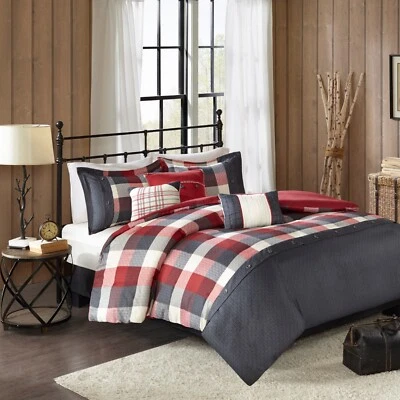 Madison Park Ridge 6 Piece Herringbone Duvet Cover Set - Image 1 of 4