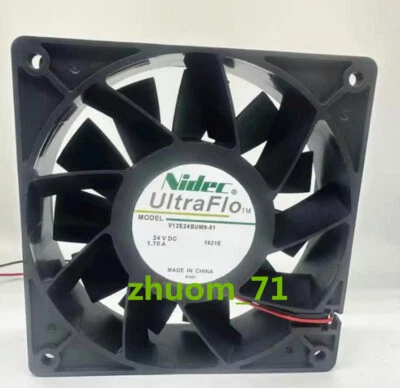 1PC NIDEC 12038 V12E24BUM9-51 DC24V 1.70A Inverter fan - Image 1 of 3