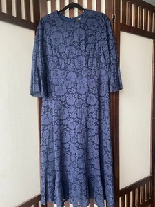 Joanna Hope Fluted Sleeve Stretch Lace Midi Dress, Navy, Size 20, BNWT - Picture 1 of 13