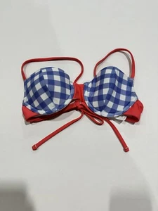 Lolli Swim Sugar Coast Women's Underwire Bralette Bikini Top, Navy, Size XS - Picture 1 of 3