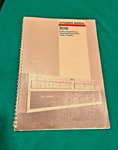 REVOX B150 Verstärker - Fabrik Original Bedienungsanleitung - Bild 1 von 4