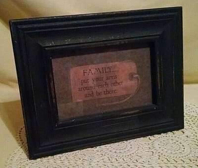 CUBO FLOR IMAGEN ENMARCADA BARBARA LLOYD 2007 NUEVO NUEVO CON ETIQUETAS BRAZOS FAMILIARES ALREDEDOR. Foto 1 de 4