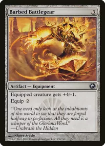 4 Barbed Battlegear 4x x4 - NM/LP - Scars of Mirrodin - SPARROW MAGIC - Picture 1 of 1
