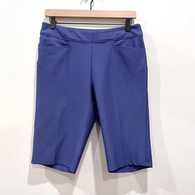 Pantalones cortos de golf Adidas para mujer S Bermudas elásticas azul púrpura tono Foto 1 de 4