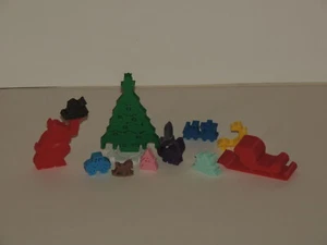 Weihnachten Santa Meeple Spielset 3D gedruckt aus ABS - Bild 1 von 10