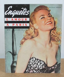 Untersuchungen Nr. 28 Liebe in Paris September 1954 Fotos von Belorgey, Serge de Sazo.. - Bild 1 von 5
