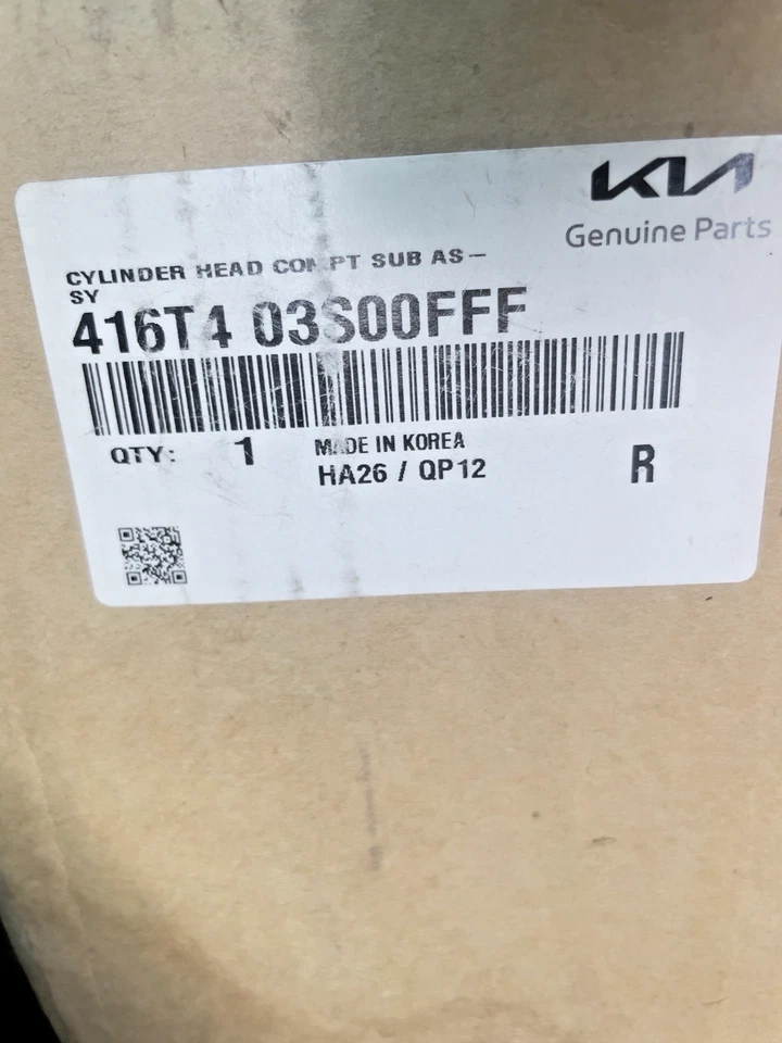 Subconjunto de culata genuino Kia 416T403S00FFF 2,0 L motor Nu Foto 1 de 4