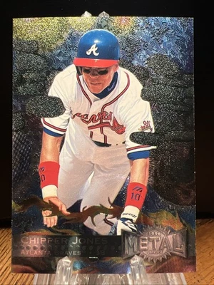 Fleer Metal Universe Chipper Jones 1996 #129 Atlanta Braves Foto 1 de 2