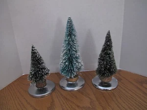 Vintage Weihnachten Flaschenbürste Baumschmuck 50er - 60er Jahre 3 Stück MCM - Bild 1 von 7