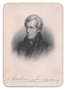 1882 Trautman Presidents of the United States Andrew Jackson Gravur 5x7 7230 - Bild 1 von 1