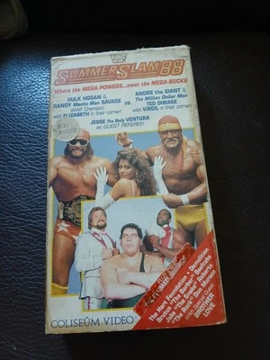 WWF SummerSlam 88 VHS Coliseum Video 1988 Hulk Hogan Macho Man Andre The Giant  - Imagem 1 de 4